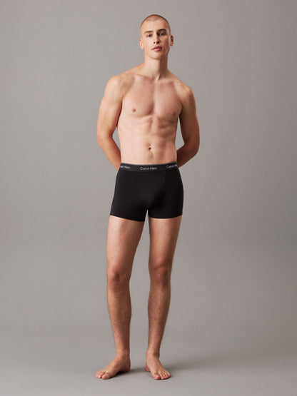 Dsiney Kidz - Calvin Klein Black Waistband Icon Cotton Stretch Boxer Trunks 3 Pack image 3
