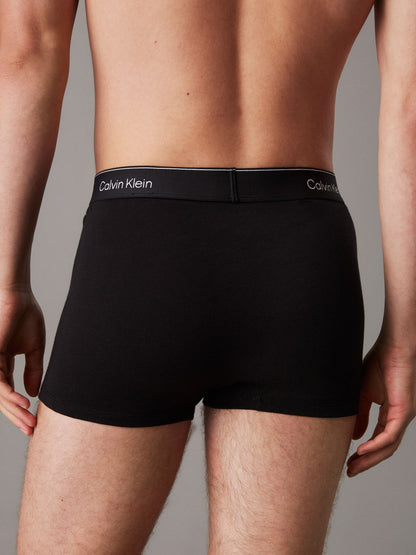 Dsiney Kidz - Calvin Klein Black Waistband Icon Cotton Stretch Boxer Trunks 3 Pack image 5