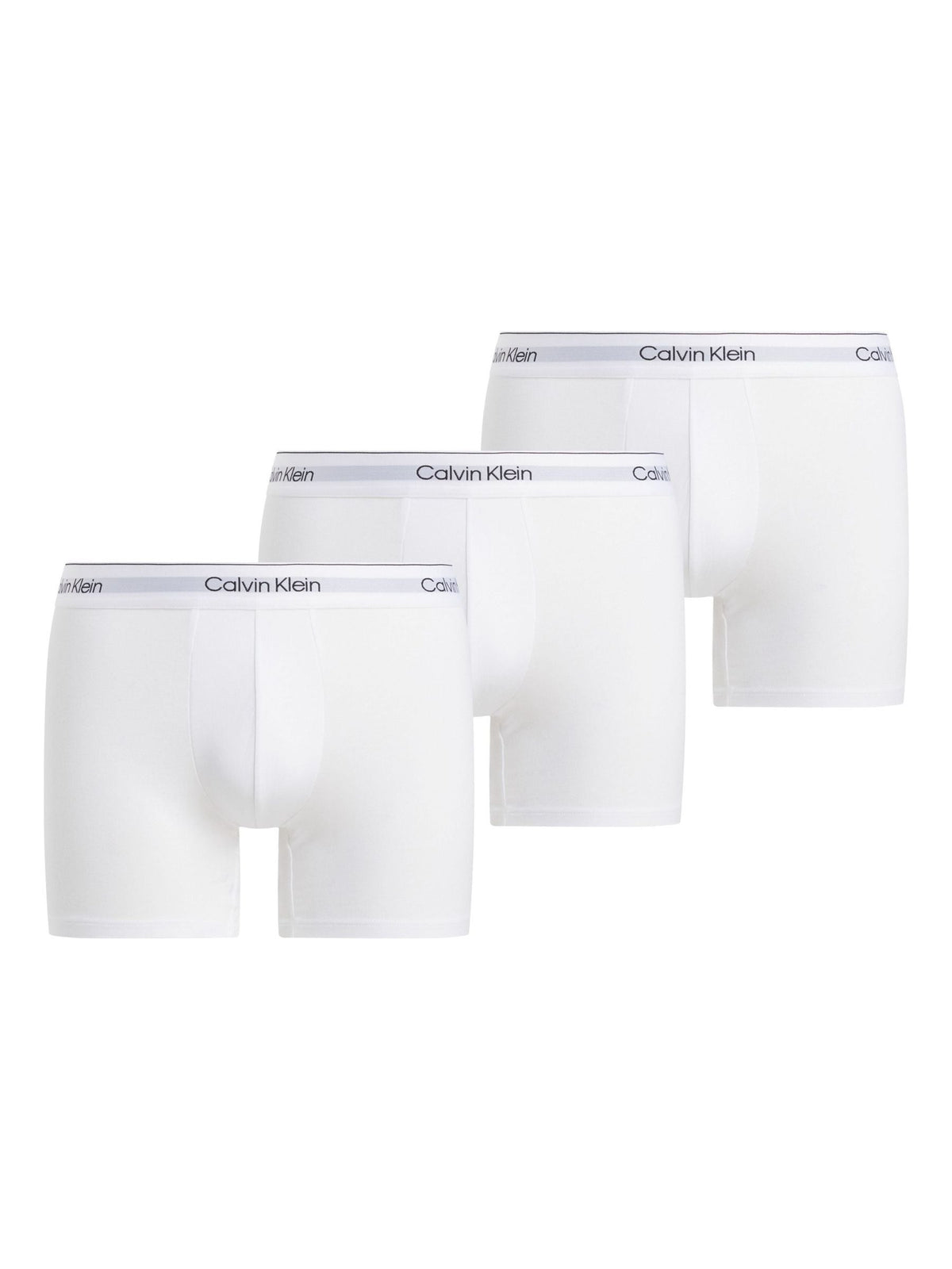Dsiney Kidz - Calvin Klein White Icon Cotton Stretch Boxer Briefs 3 Pack image 1