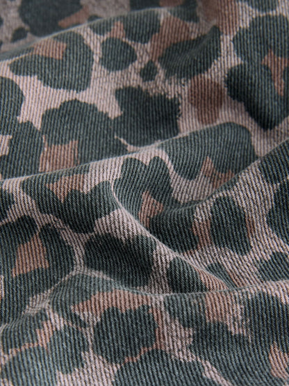 Chocolate Brown Animal Print Dungaree (3-16yrs)