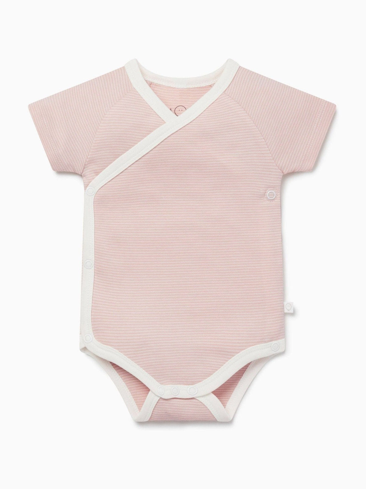 Dsiney Kidz - MORI Pink Supersoft Short Sleeve Kimono Bodysuit image 3