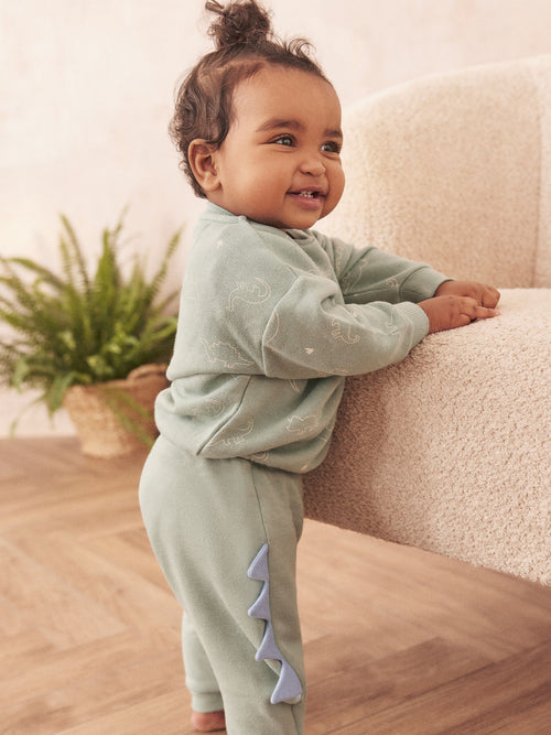 MORI Green Dinosaur Spike Joggers image 1