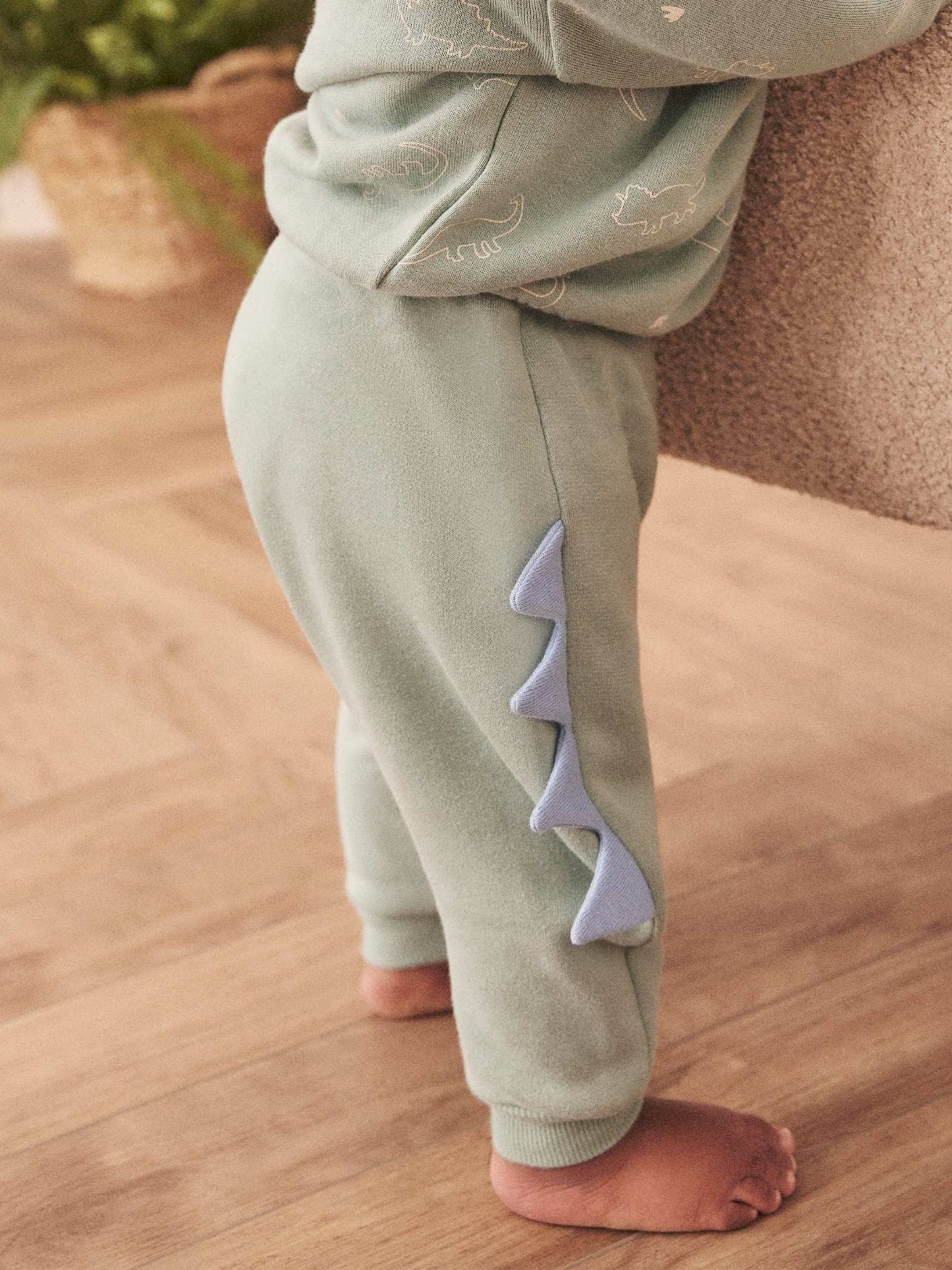 MORI Green Dinosaur Spike Joggers image 3