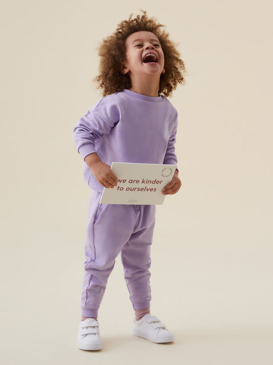 MORI Purple 100% Cotton Comfy Joggers image 2