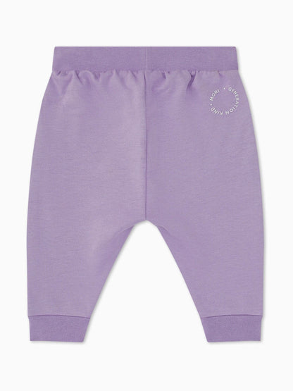 MORI Purple 100% Cotton Comfy Joggers image 6