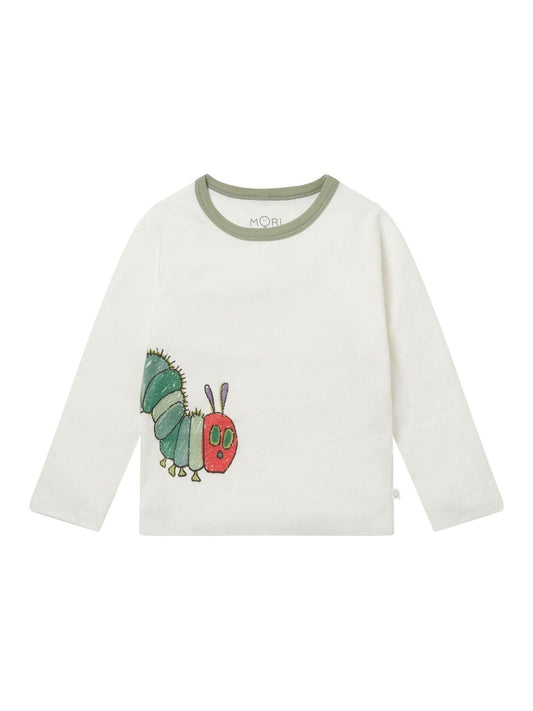 MORI Cream Very Hungry Caterpillar Supersoft Long Sleeve T-Shirt image 2