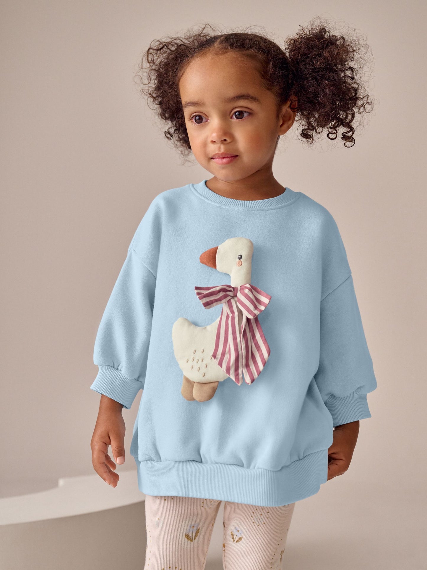 Blue Bow Duck Sweatshirt & Leggings Set (3mths-7yrs) image 2