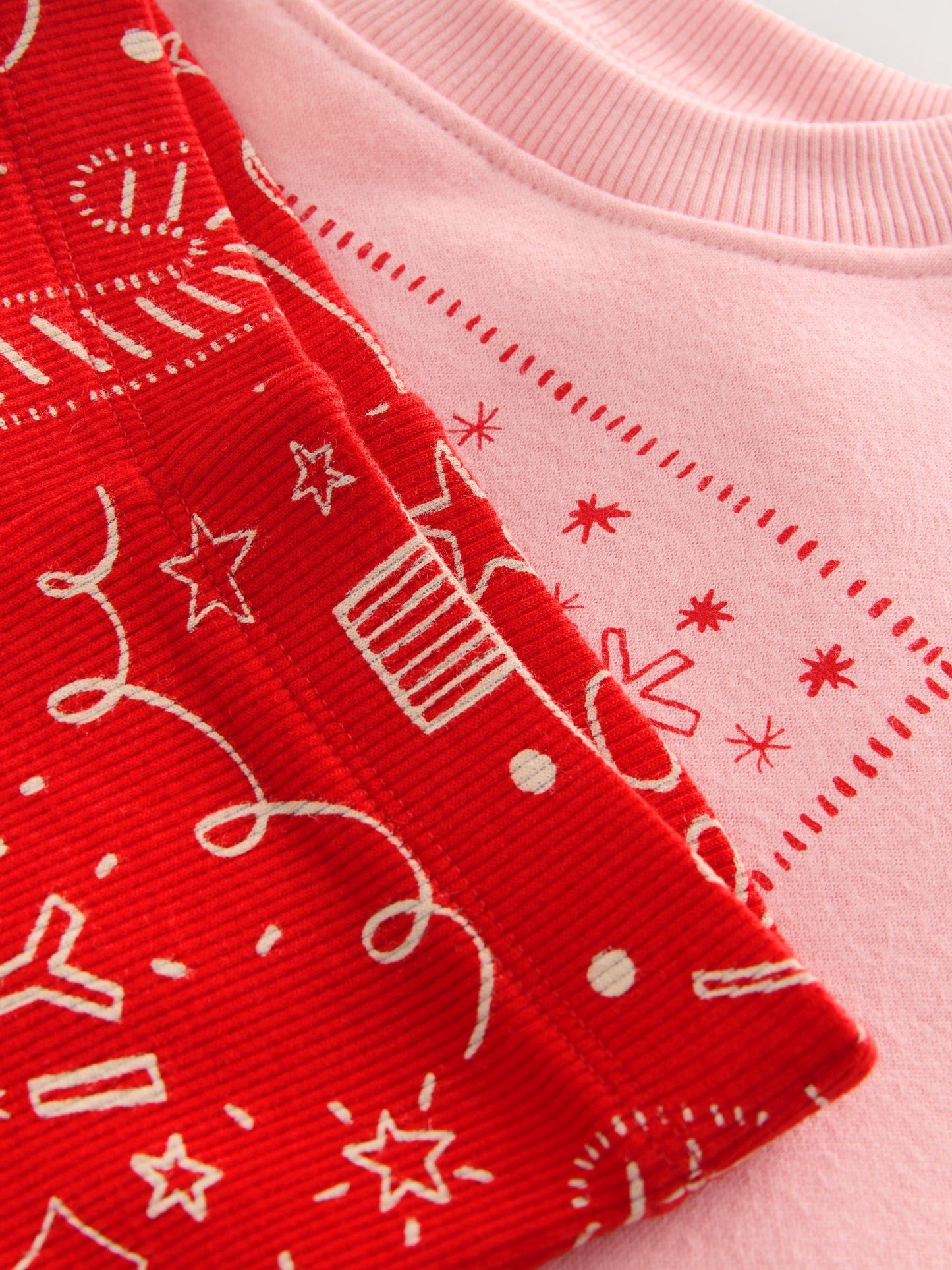 Pink/Red Christmas Sweatshirt and Flare Leggings Set (3mths-7yrs)