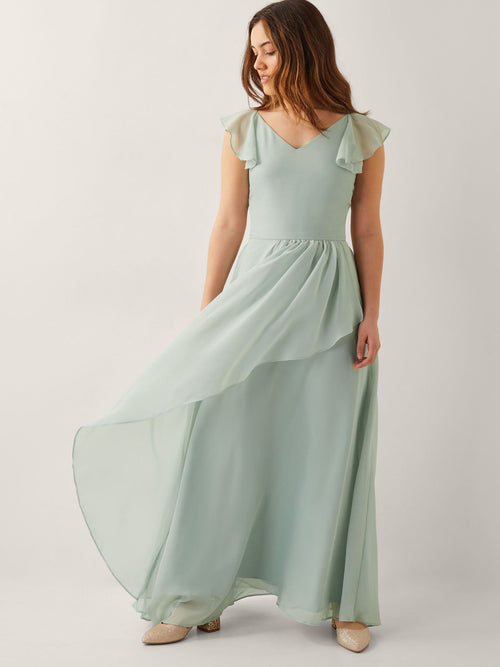 Dsiney Kidz - Monsoon Sage Green Monsoon Indi Tie-Back Prom Dress image 1