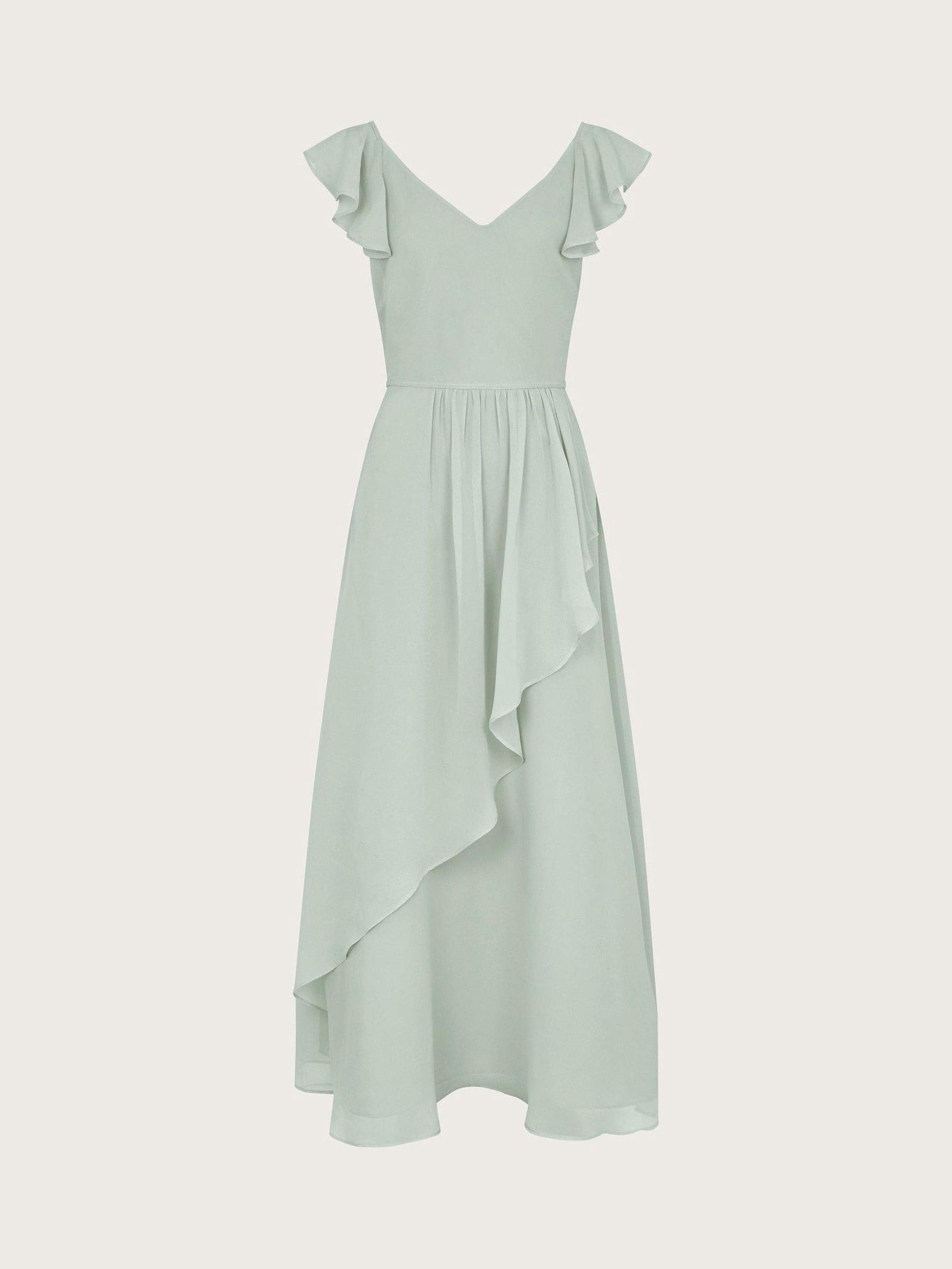 Monsoon Sage Green Monsoon Indi Tie-Back Prom Dress image 2
