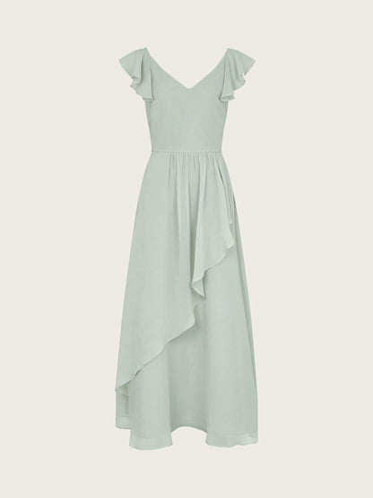 Monsoon Sage Green Monsoon Indi Tie-Back Prom Dress image 2
