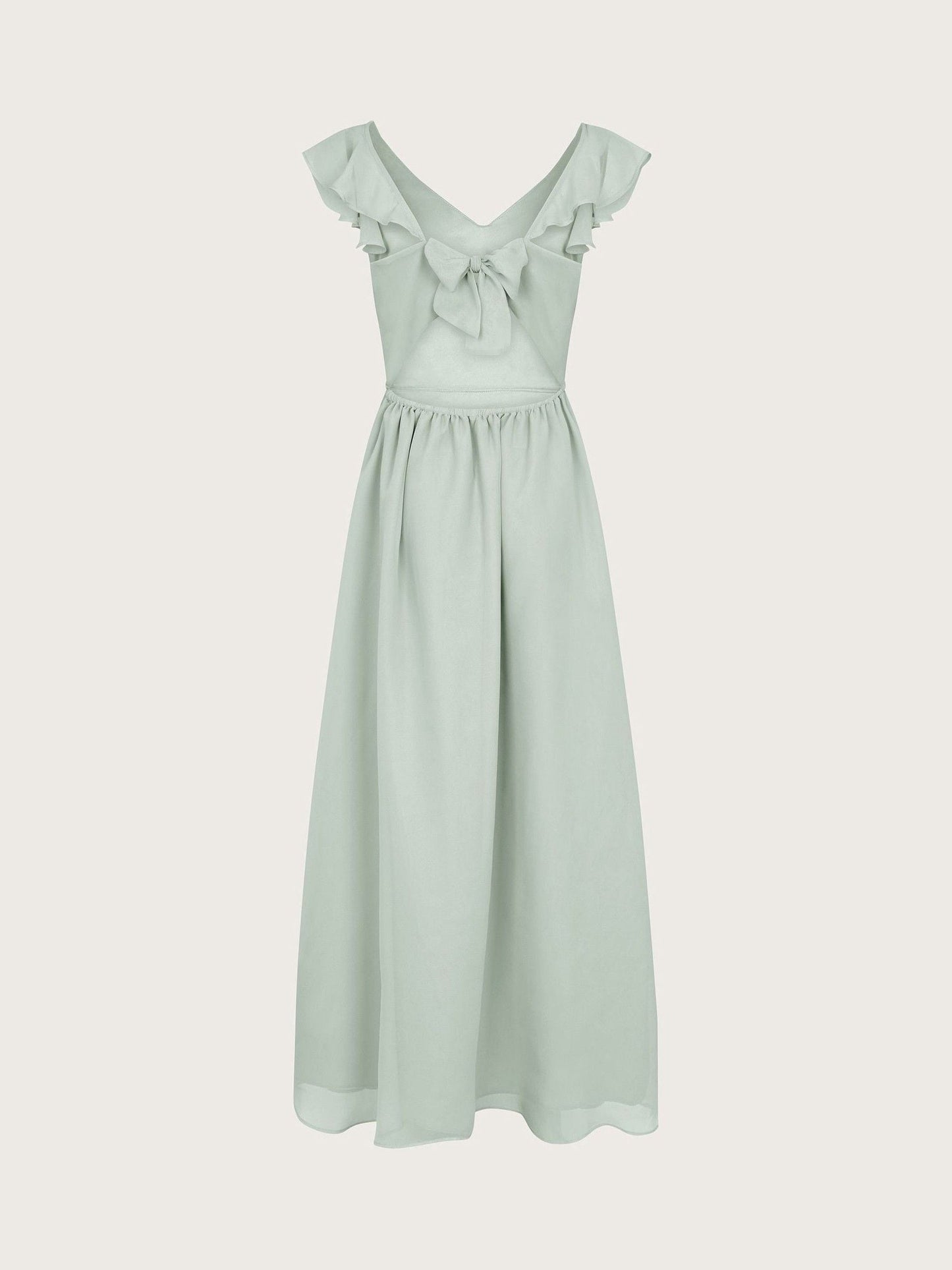 Monsoon Sage Green Monsoon Indi Tie-Back Prom Dress image 3