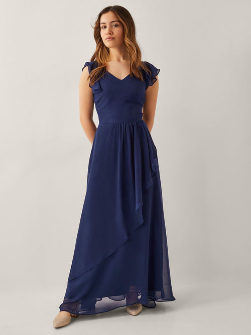 Dsiney Kidz - Monsoon Navy Blue Monsoon Indi Tie-Back Prom Dress image 1