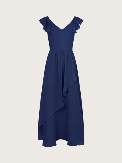 Monsoon Navy Blue Monsoon Indi Tie-Back Prom Dress image 2
