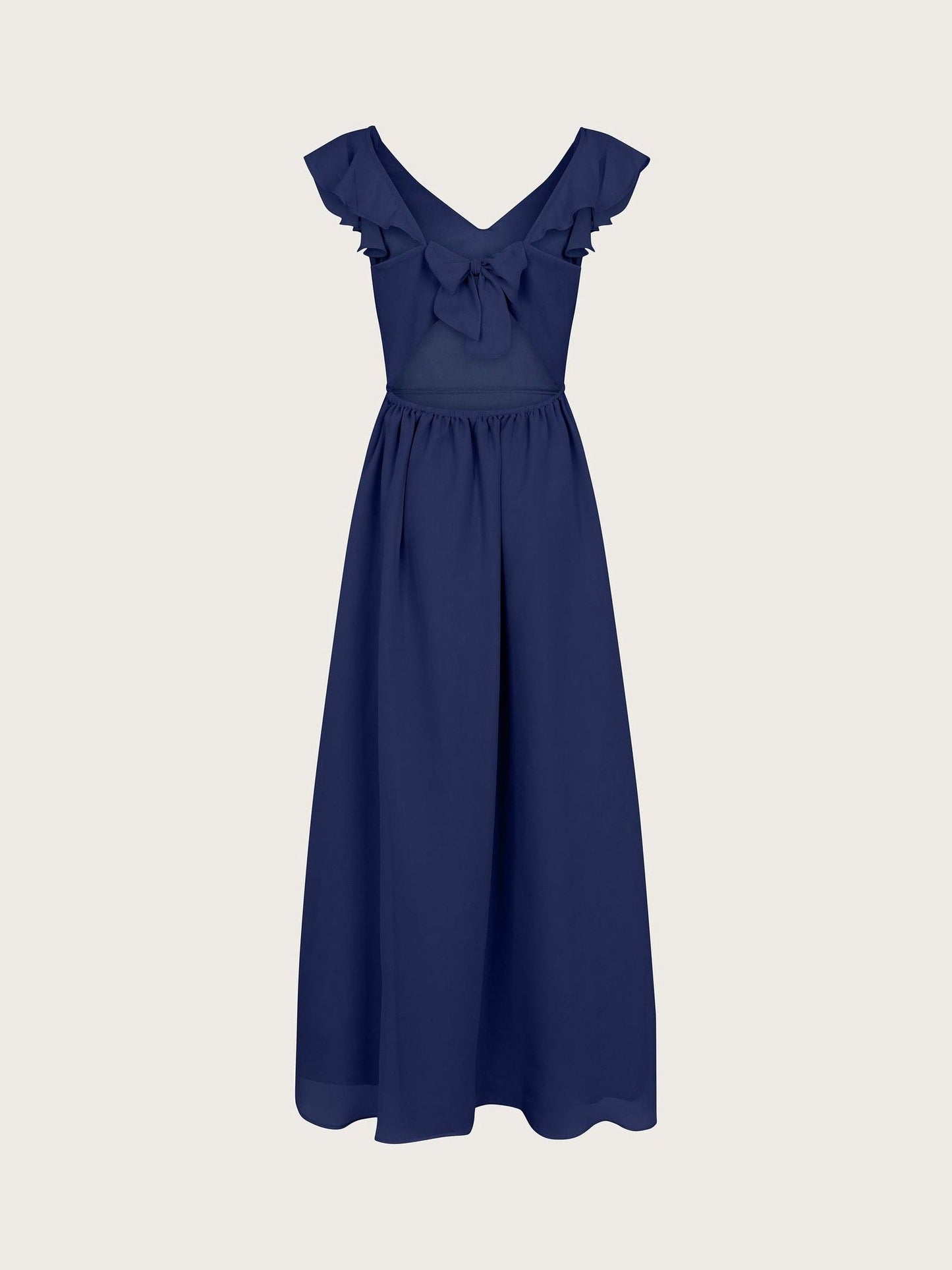Monsoon Navy Blue Monsoon Indi Tie-Back Prom Dress image 3