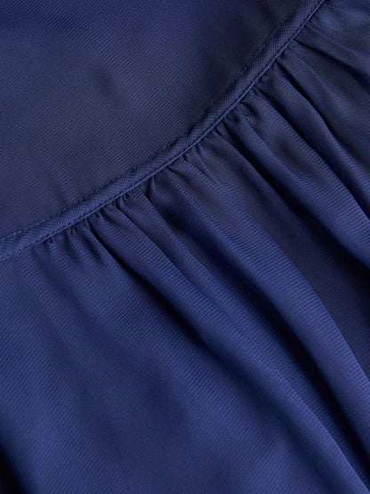 Monsoon Navy Blue Monsoon Indi Tie-Back Prom Dress image 4