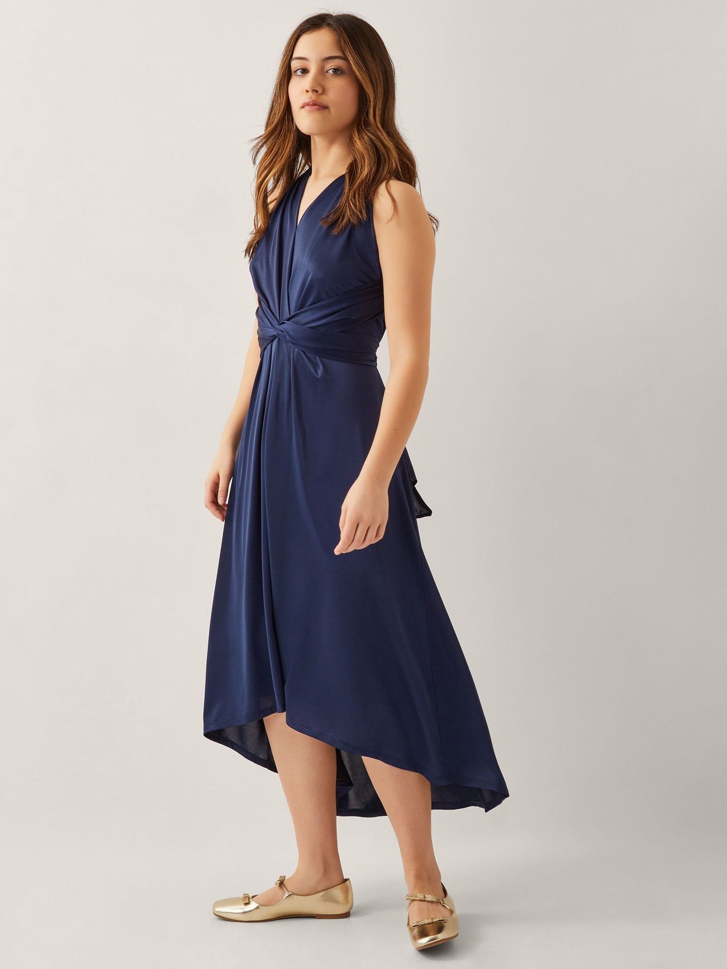 Monsoon Blue Monsoon Tia Twist Prom Dress image 1