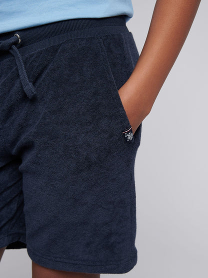 Dsiney Kidz - U.S. Polo Assn Blue Boys 100% Cotton Terry Shorts image 2