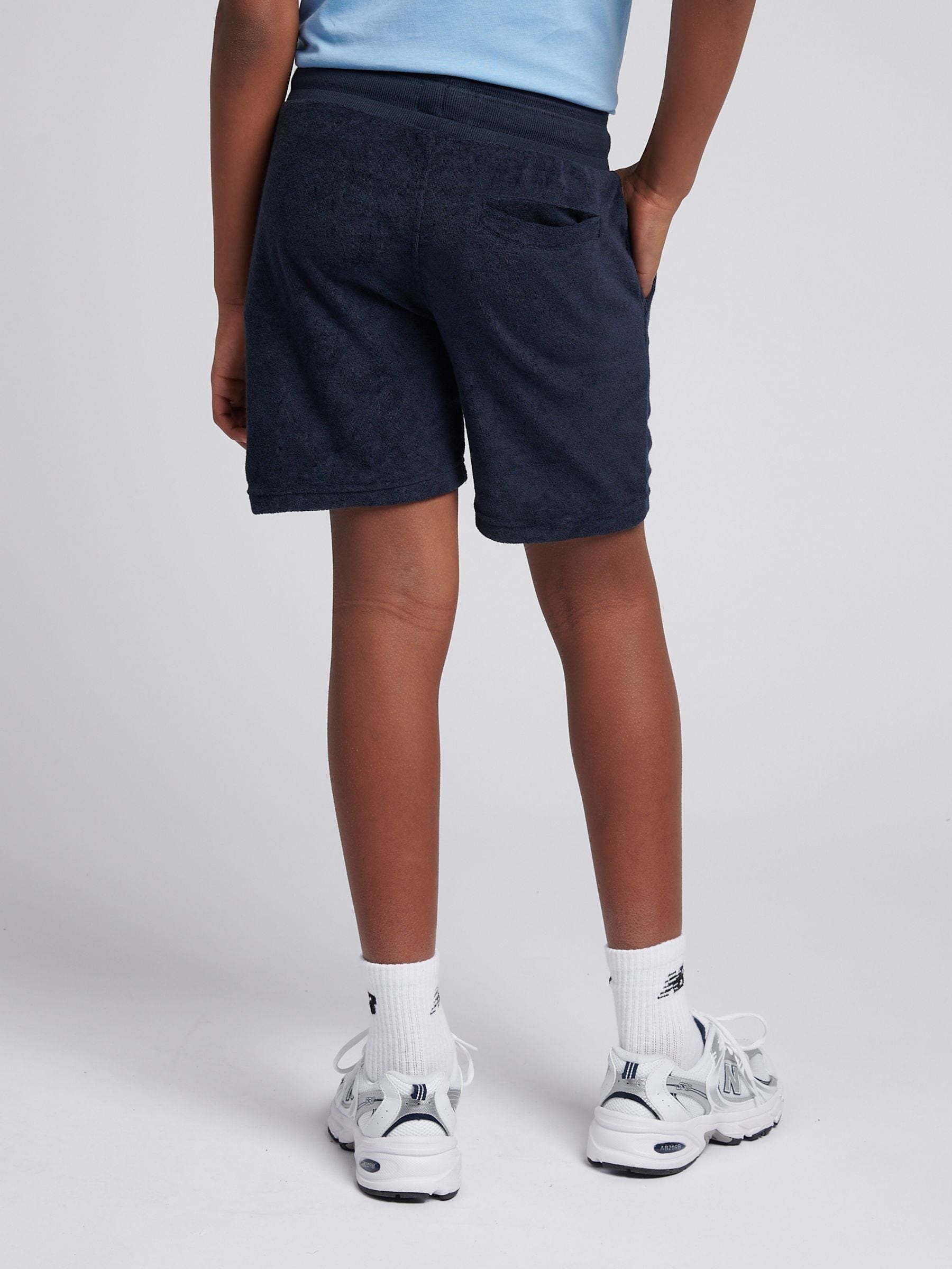 Dsiney Kidz - U.S. Polo Assn Blue Boys 100% Cotton Terry Shorts image 4