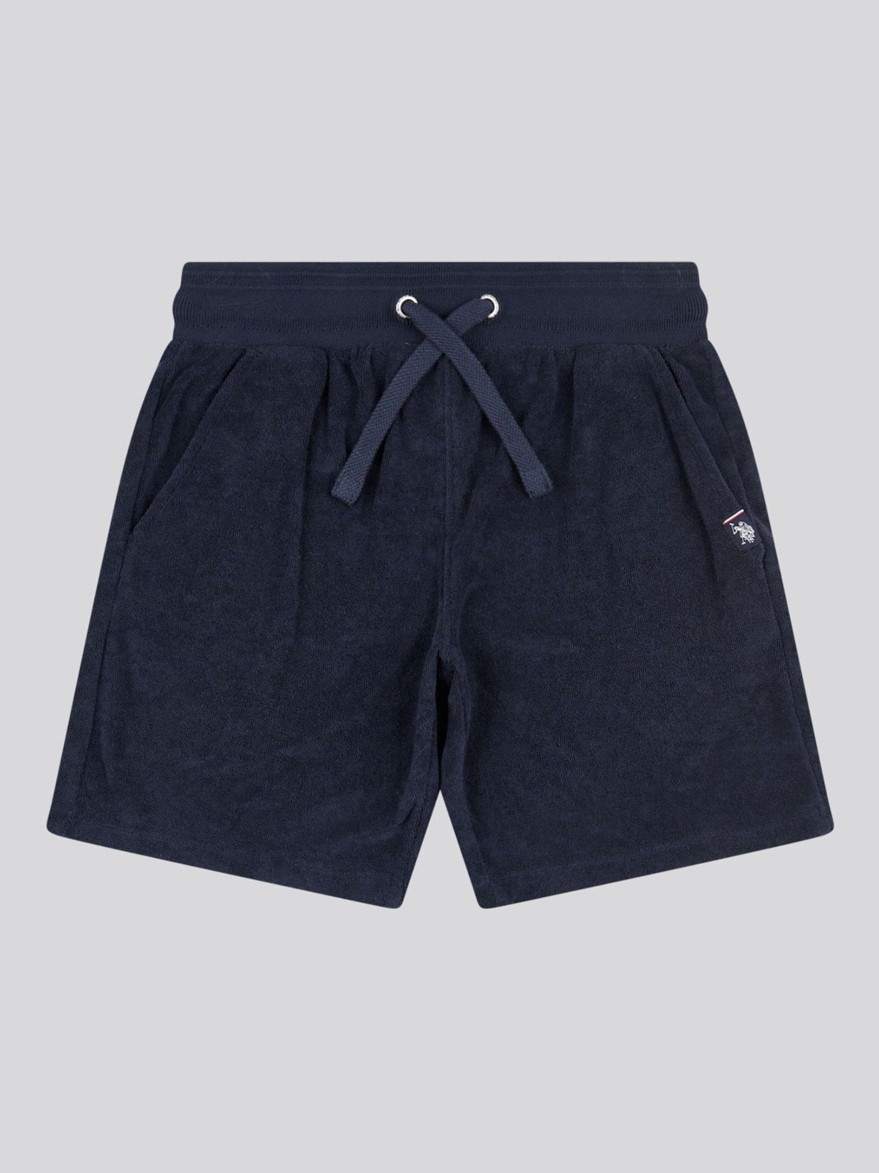 Dsiney Kidz - U.S. Polo Assn Blue Boys 100% Cotton Terry Shorts image 5