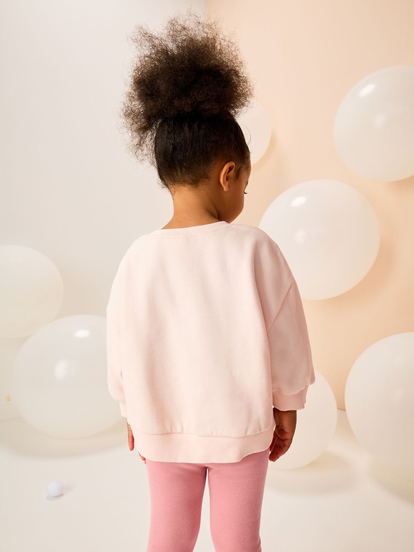 Light Pink Festive Friends Christmas Crew Neck Sweatshirt (3mths-7yrs)