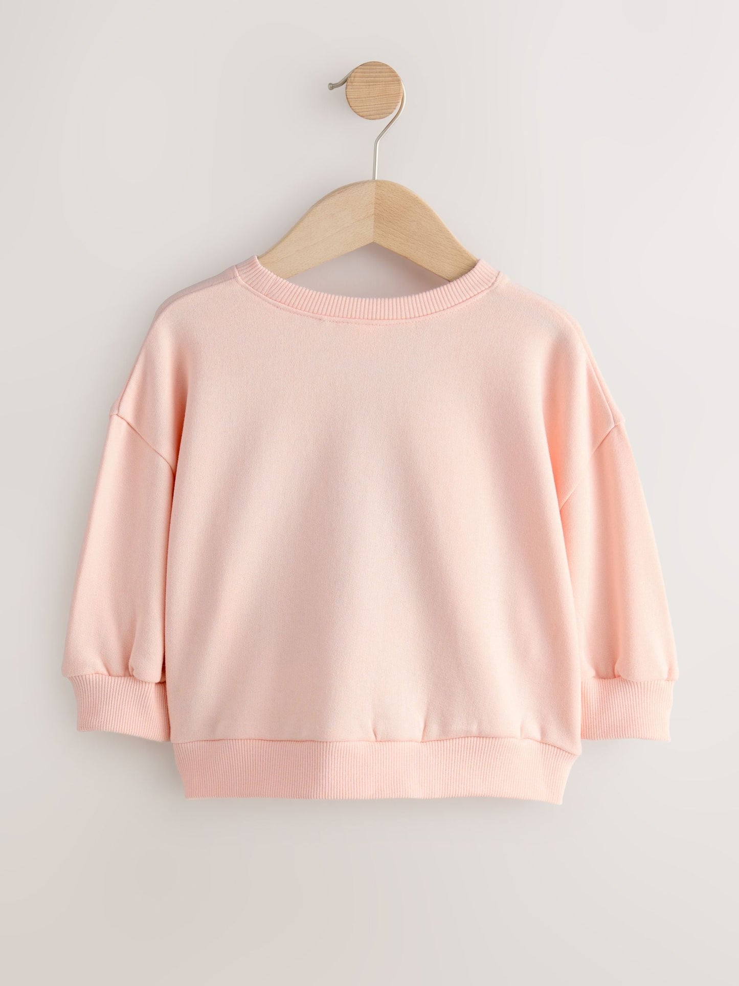 Light Pink Festive Friends Christmas Crew Neck Sweatshirt (3mths-7yrs)