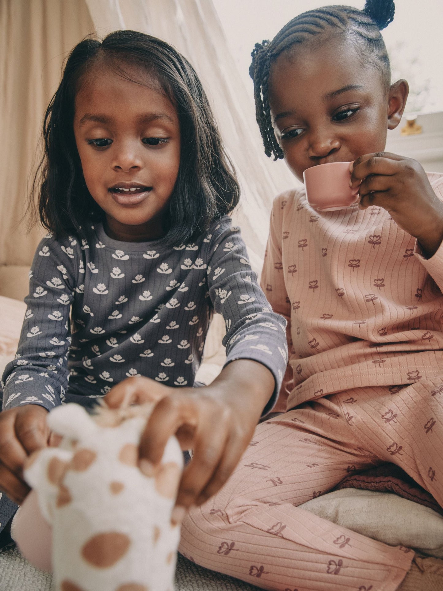 Ditsy Floral Print Snuggle Pyjamas 2 Pack (9mths-12yrs)