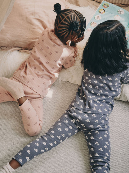 Ditsy Floral Print Snuggle Pyjamas 2 Pack (9mths-12yrs)