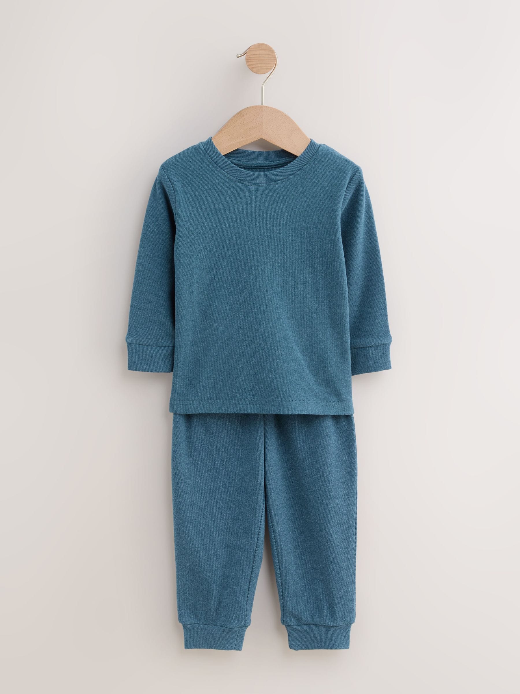 Blue/Navy/Grey Relaxed Fit Pyjamas 3 Pack (9mths-12yrs) image 6