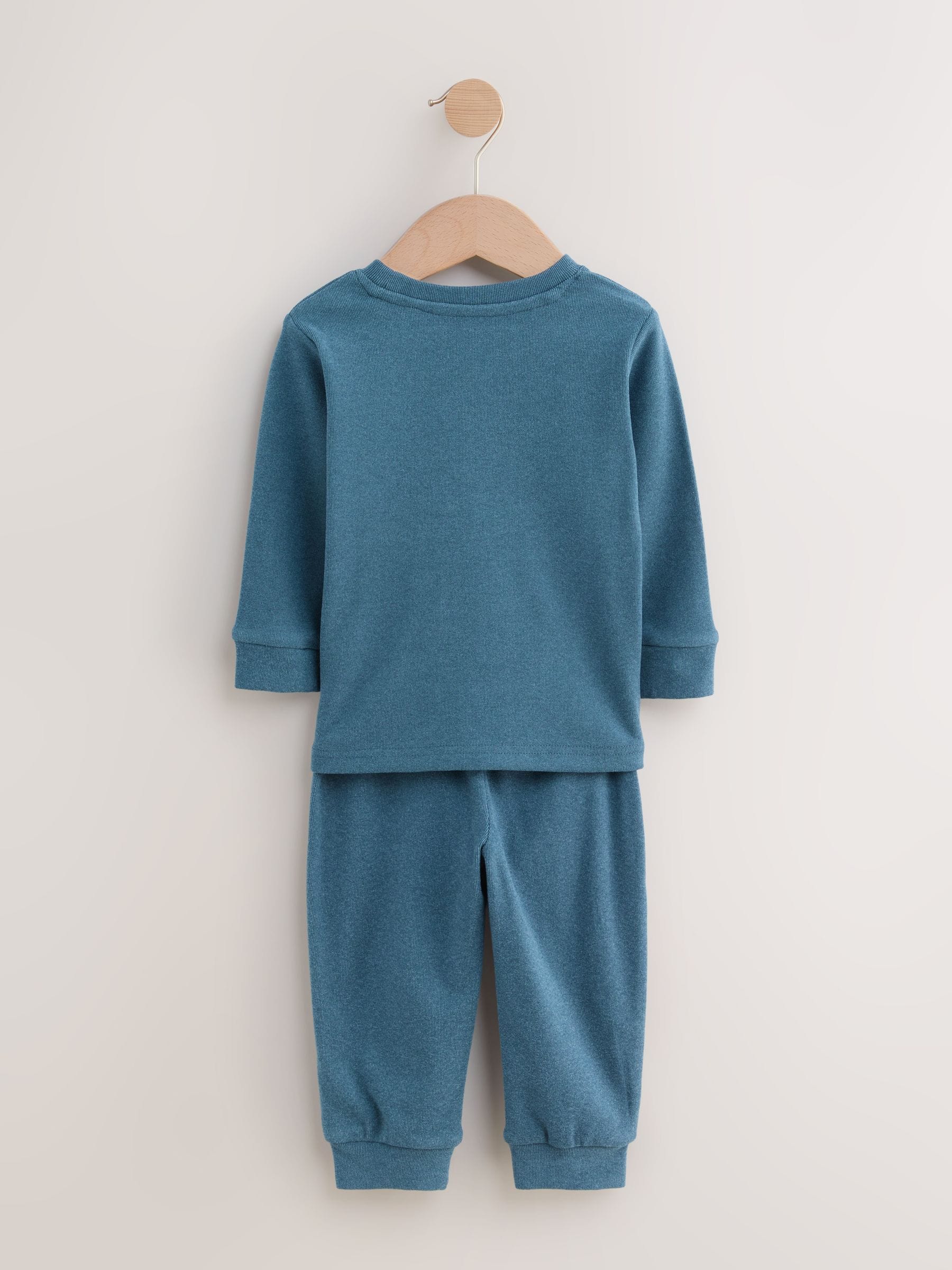 Blue/Navy/Grey Relaxed Fit Pyjamas 3 Pack (9mths-12yrs) image 7