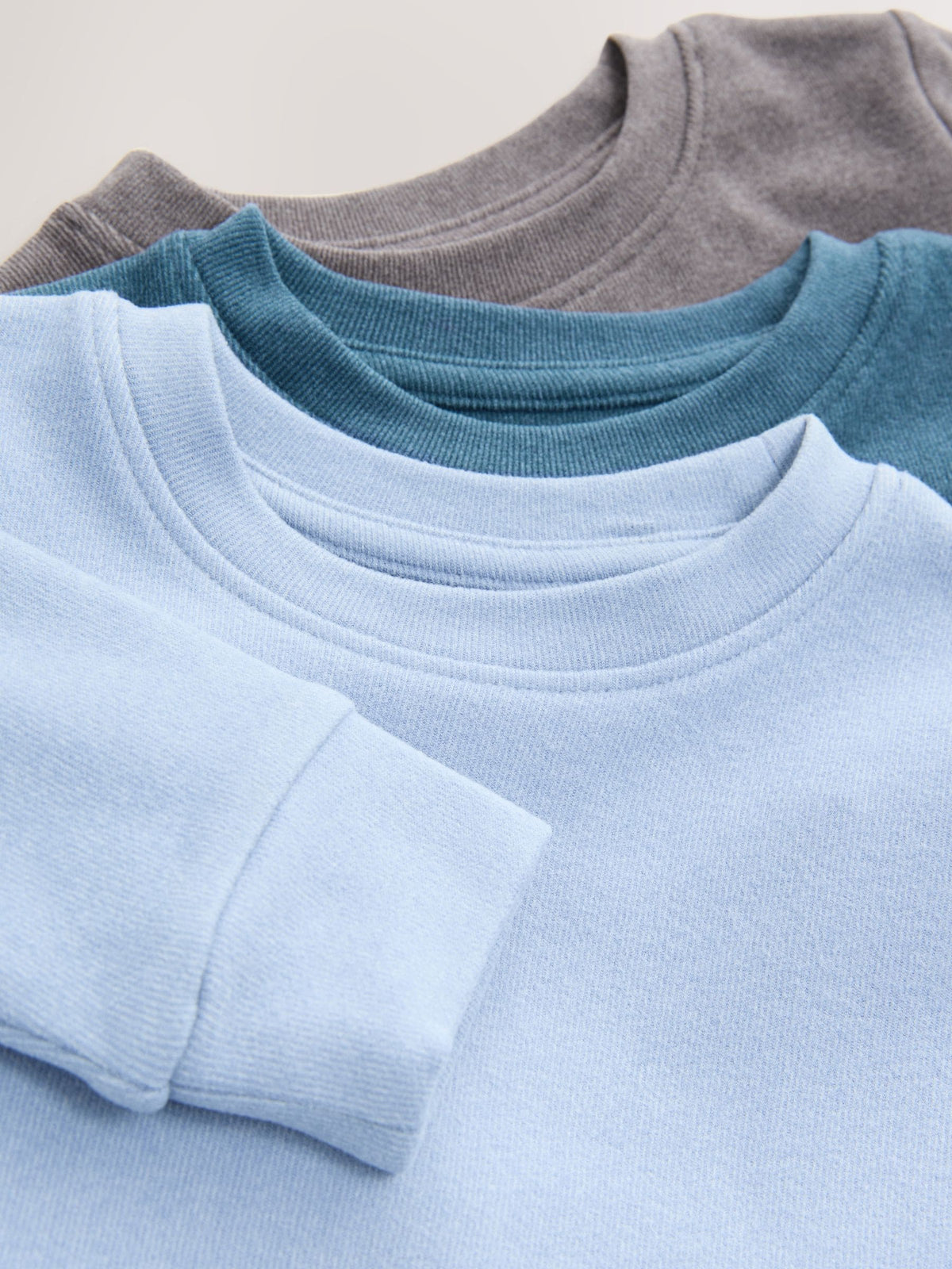 Blue/Navy/Grey Cosy Pyjamas 3 Pack (9mths-12yrs) - image 9