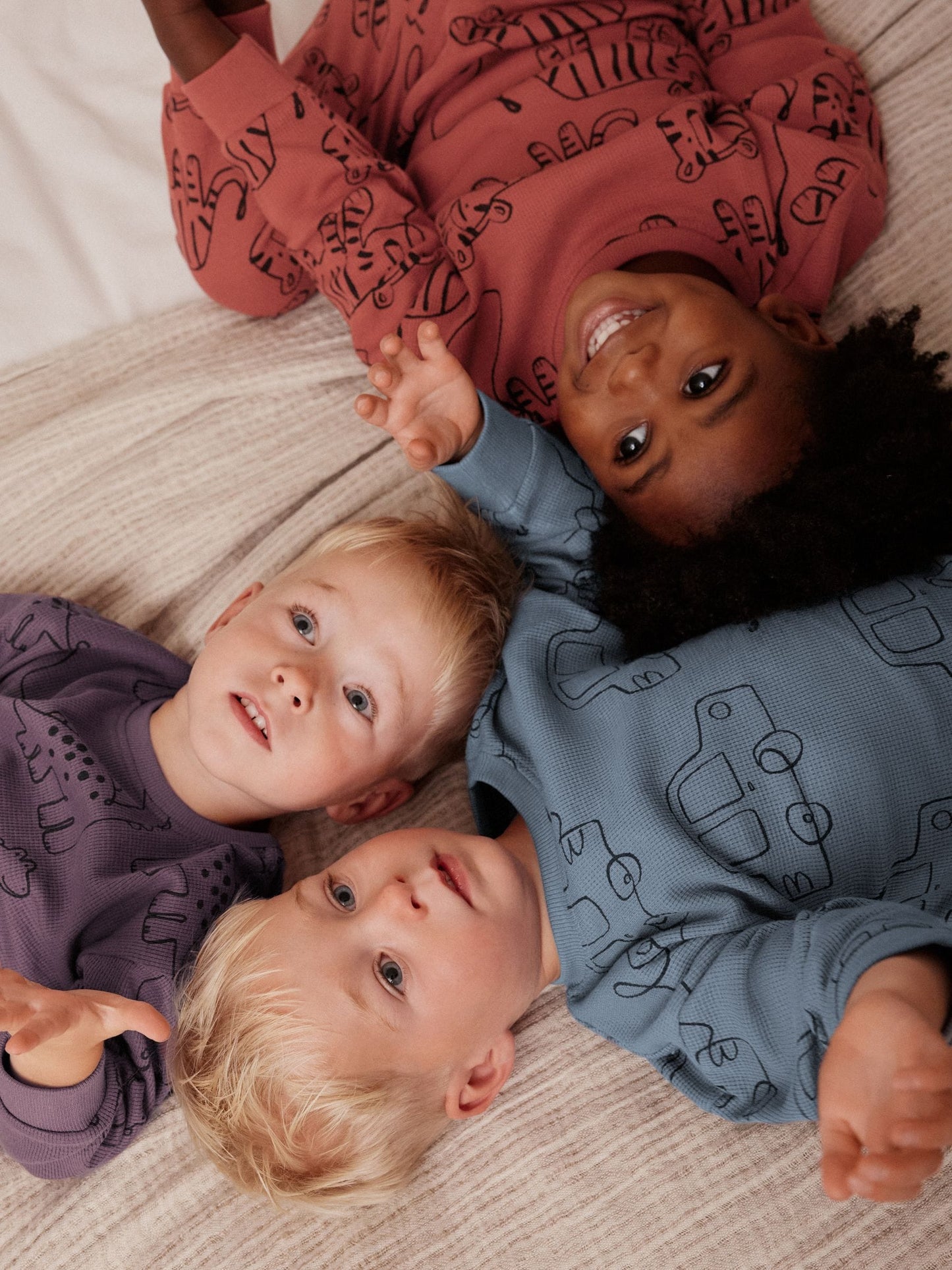Red/Blue/Purple Oversized fit Pyjamas 3 Pack (9mths-10yrs) image 7