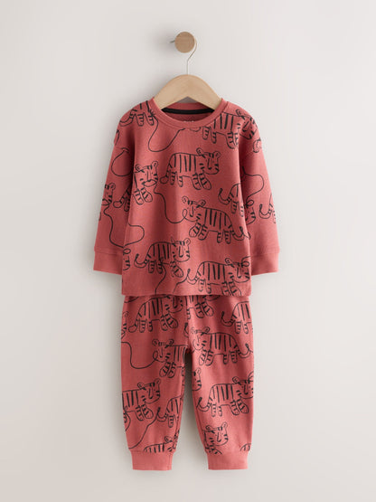 Red/Blue/Purple Oversized fit Pyjamas 3 Pack (9mths-10yrs) image 8