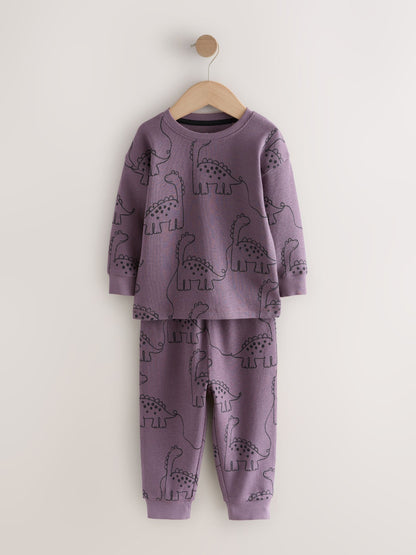 Red/Blue/Purple Oversized fit Pyjamas 3 Pack (9mths-10yrs) image 11
