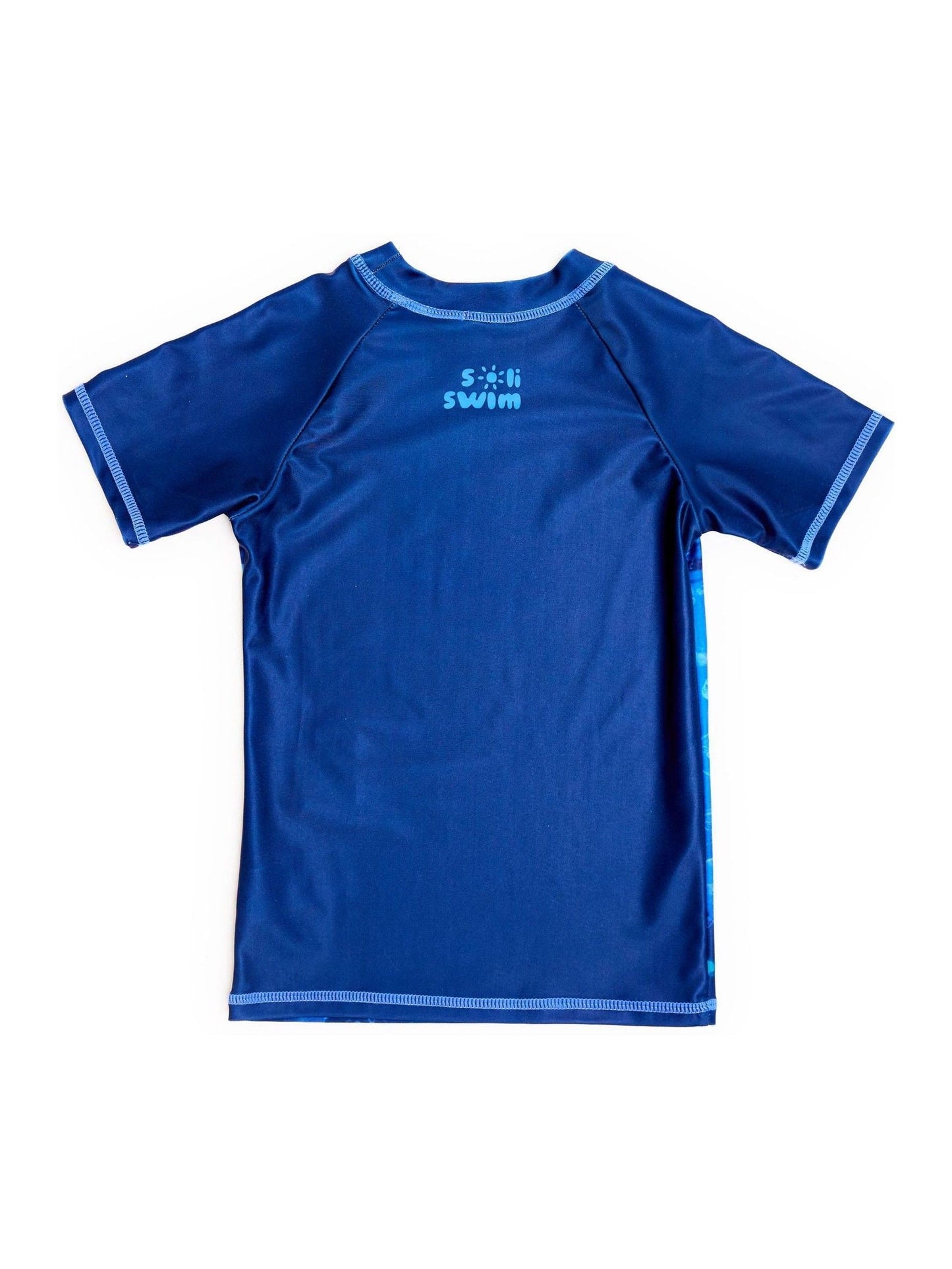 Soliswim Blue Rash Guard Swimsuit image 3