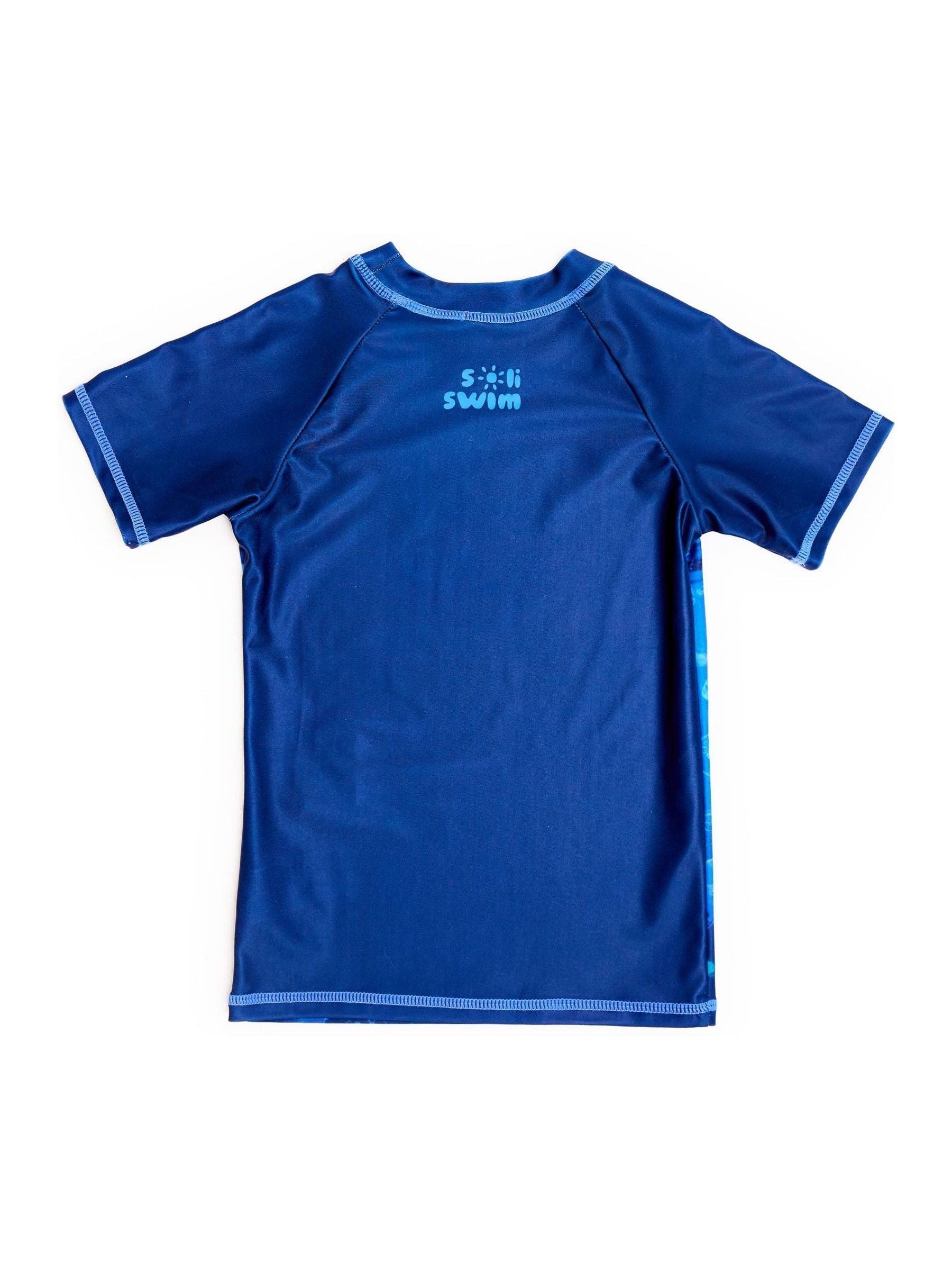 Soliswim Blue Rash Guard Swimsuit image 3