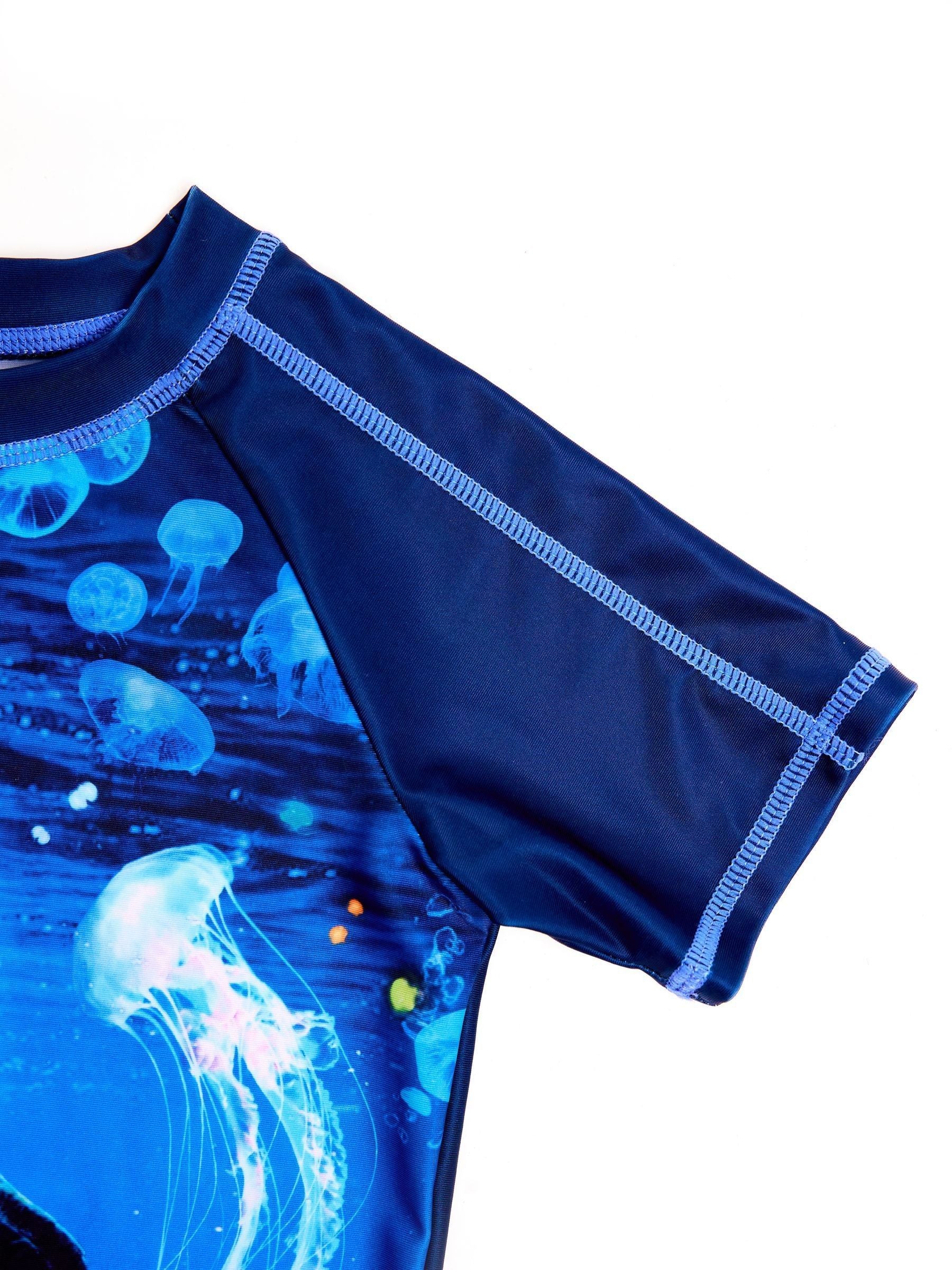 Soliswim Blue Rash Guard Swimsuit image 4
