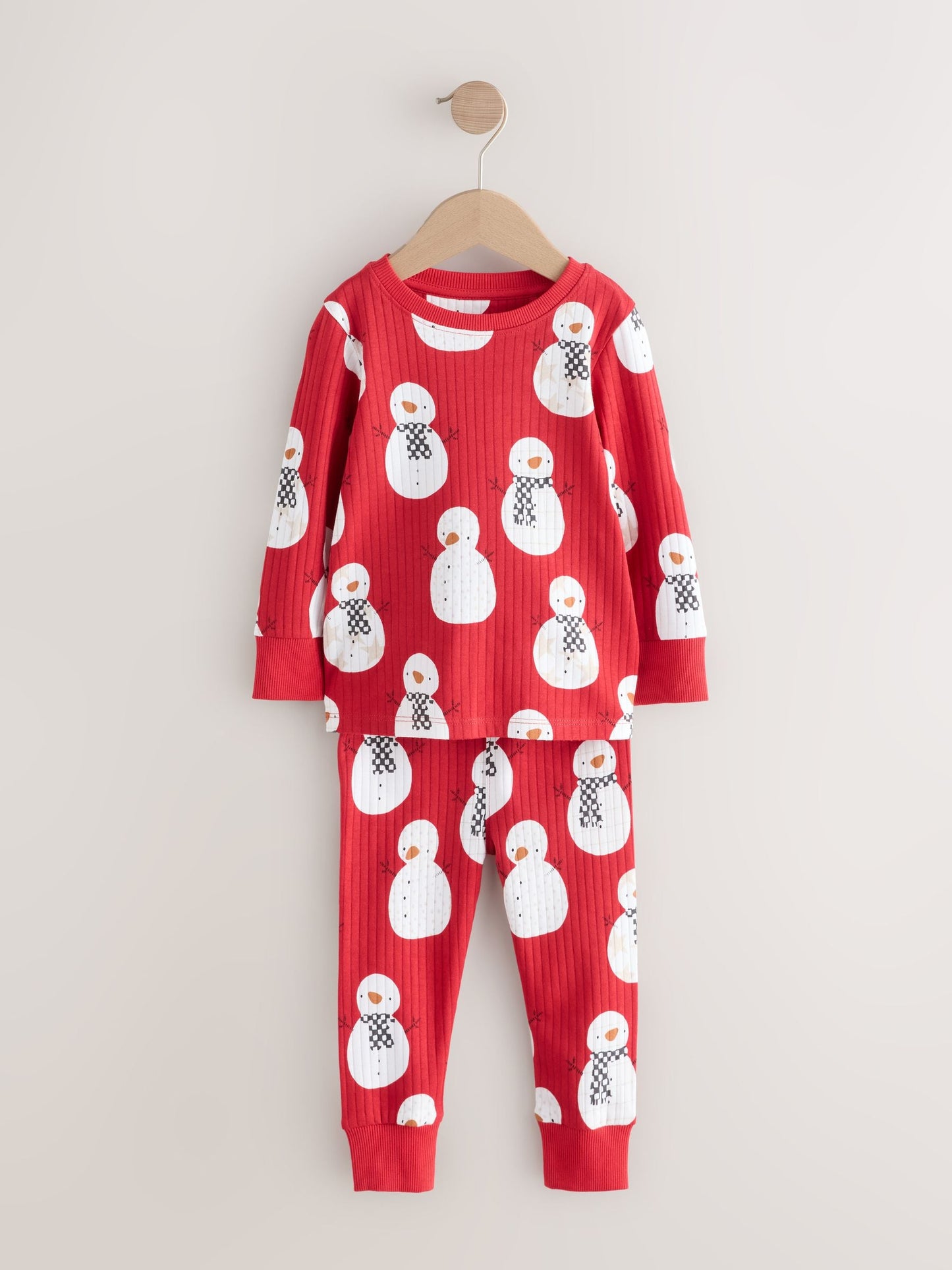 Red Christmas Snuggle Pyjamas 3 Pack (9mths-10yrs)