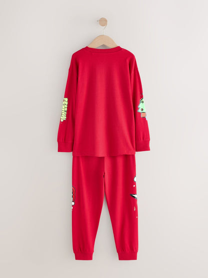 Black/Red/Yellow Graffiti Single Christmas Pyjamas (3-16yrs) - image 5