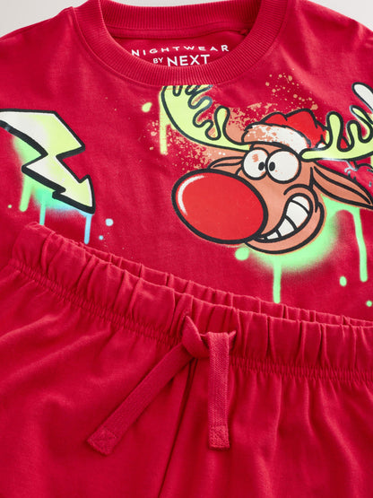 Black/Red/Yellow Graffiti Single Christmas Pyjamas (3-16yrs) - image 7