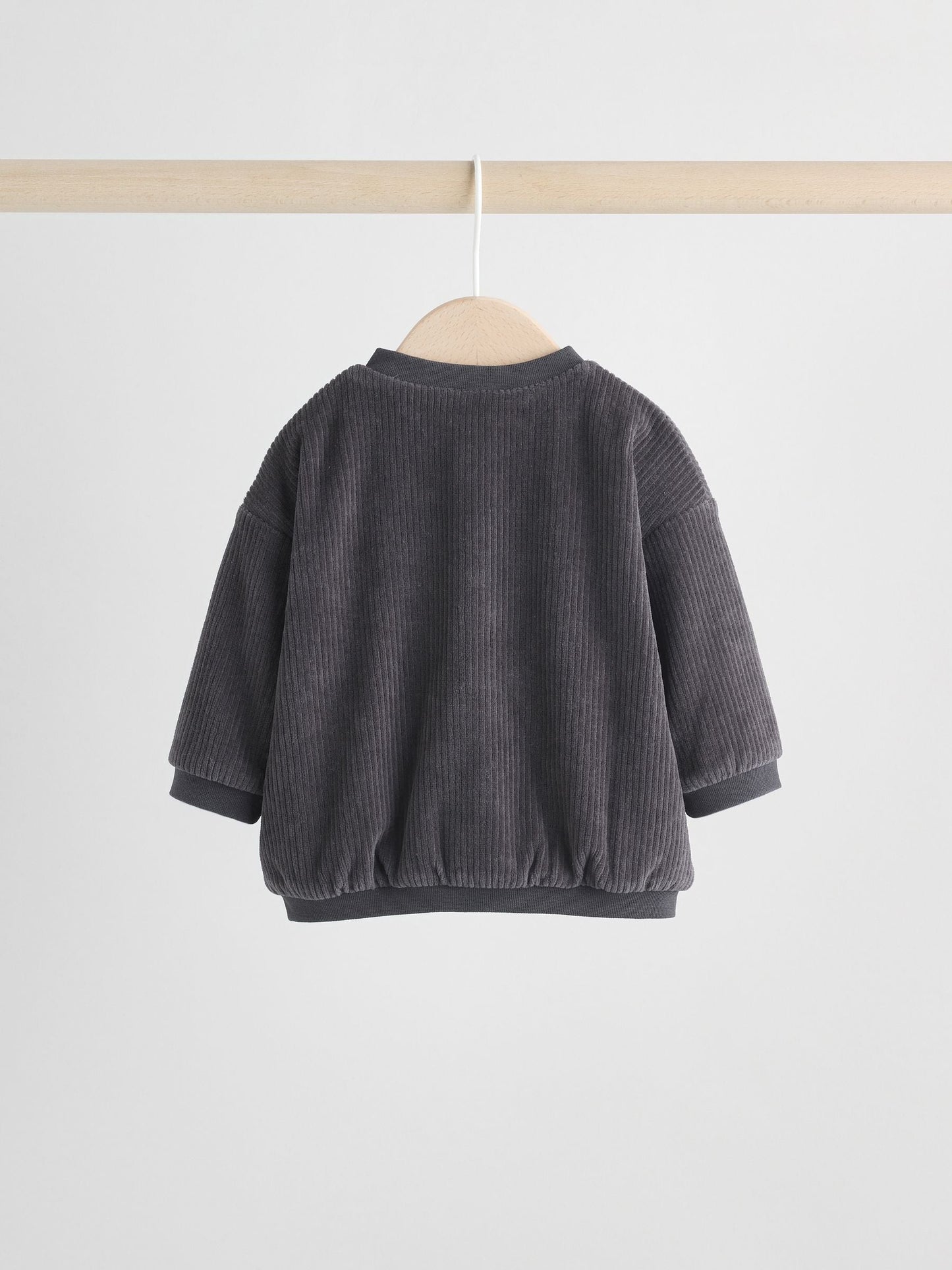 Black/White Baby Velour Jacket, Top and Joggers  Set (0mths-2yrs)