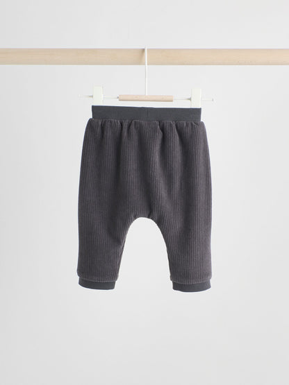 Black/White Baby Velour Jacket, Top and Joggers  Set (0mths-2yrs)