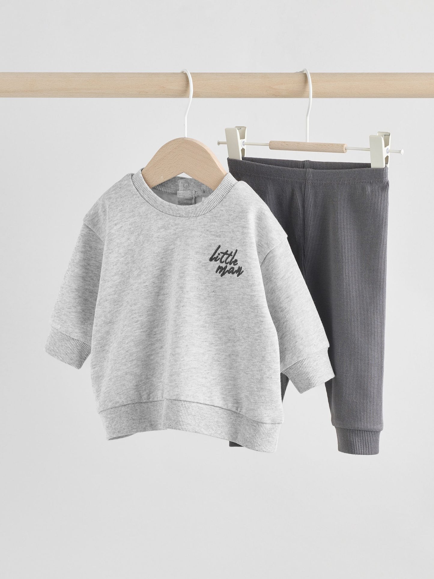 Mono Little Man Baby Sweatshirt and Leggings Set (0mths-3yrs) image 1