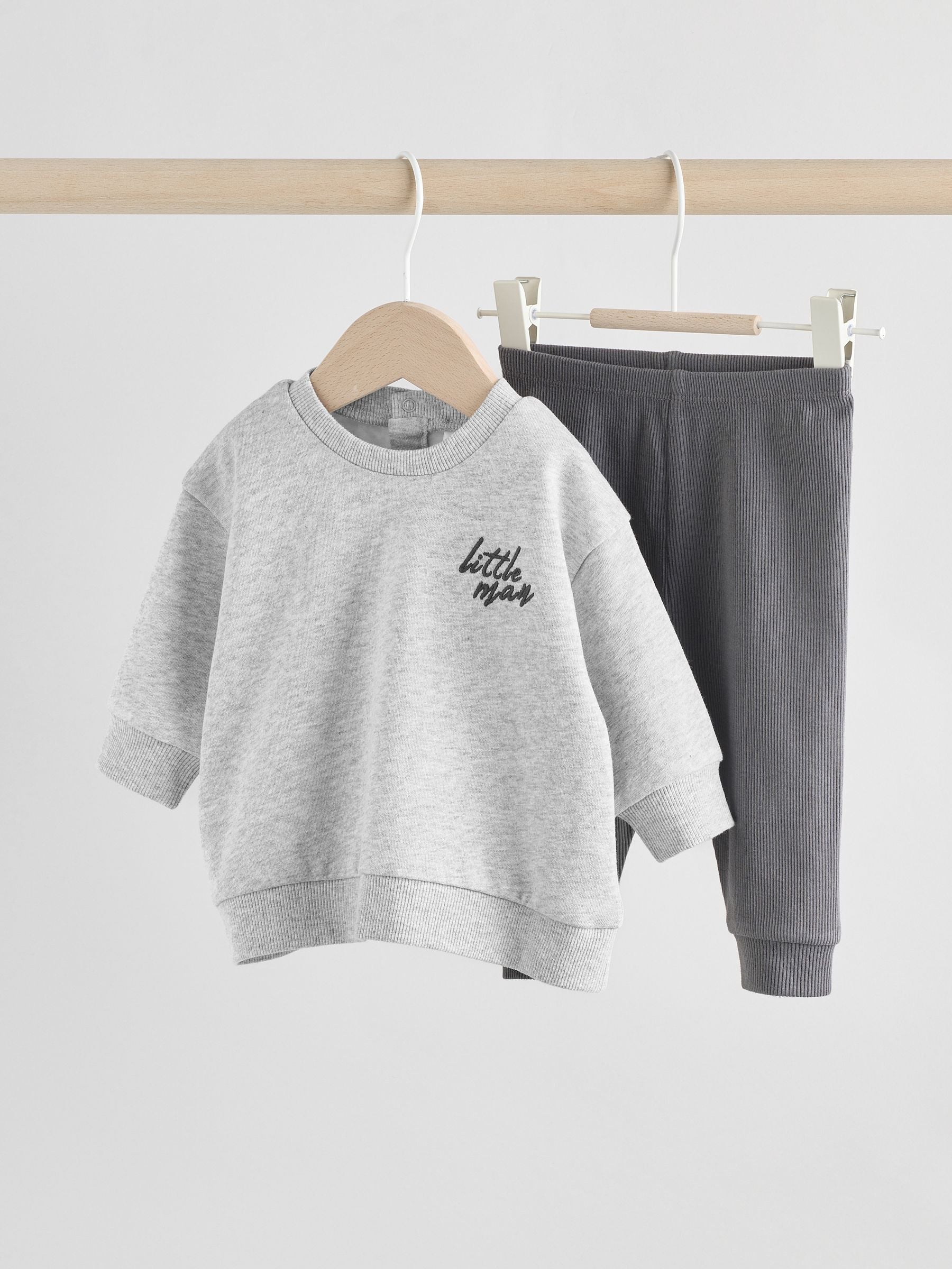 Mono Little Man Baby Sweatshirt and Leggings Set (0mths-3yrs) image 1