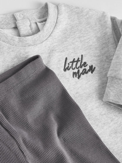 Mono Little Man Baby Sweatshirt and Leggings Set (0mths-3yrs) image 3