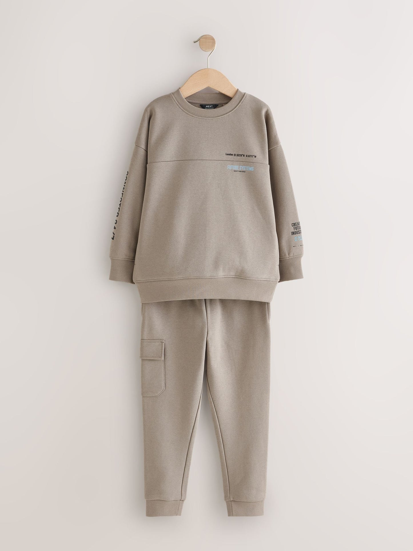 Stone Utility Crew Hoodie and Joggers Set