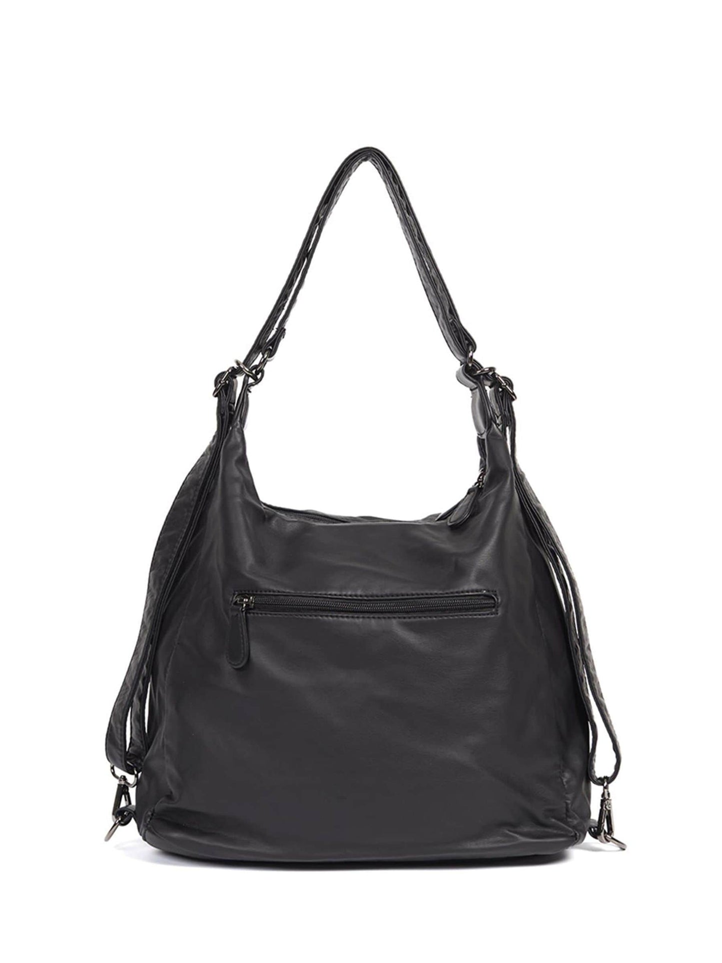 Pavers Black Convertible Shoulder Bag Backpack image 1