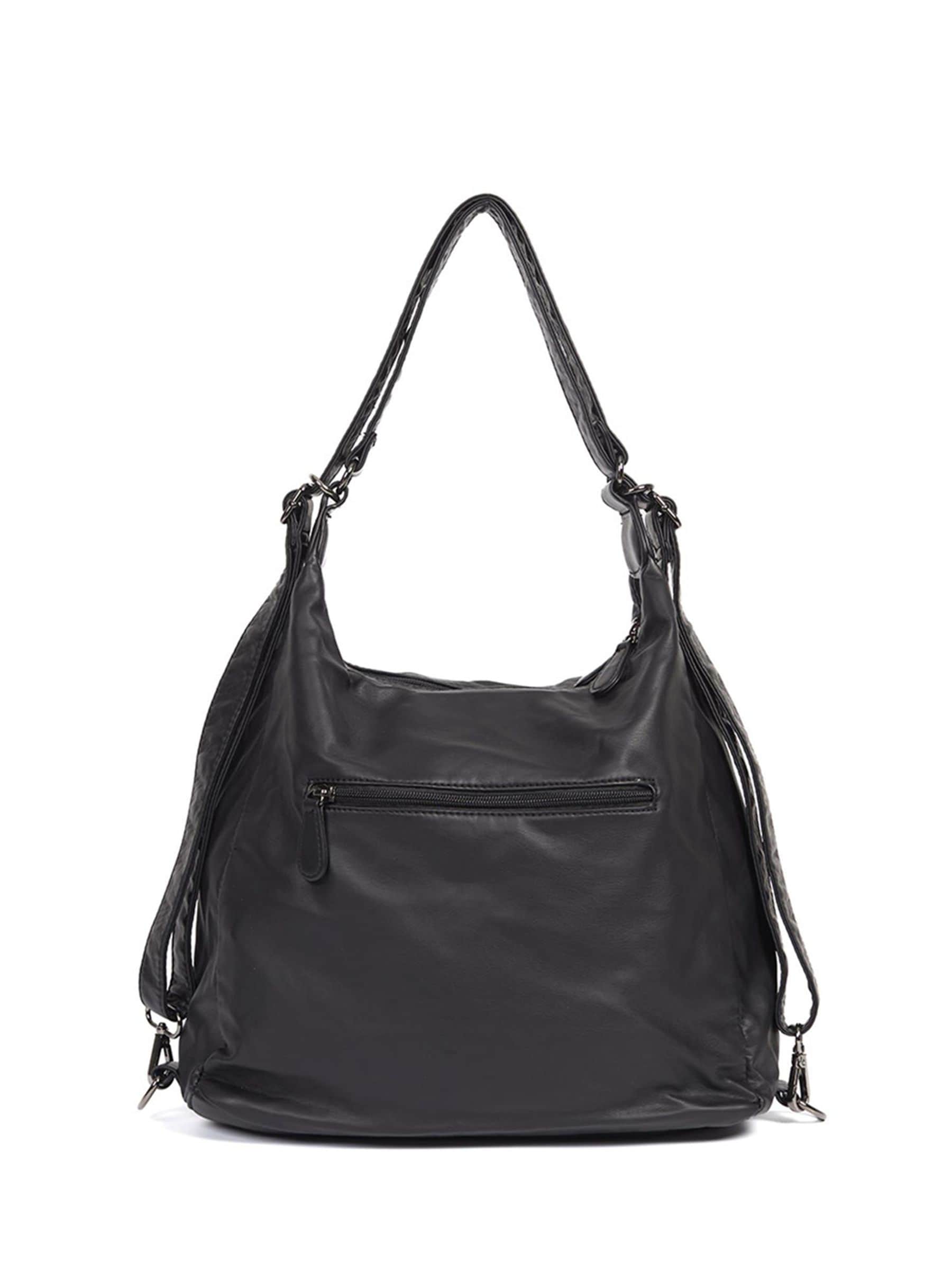 Pavers Black Convertible Shoulder Bag Backpack image 1