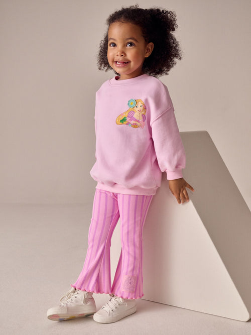 Pink Rapunzel Disney Princess Sweatshirt & Flare Leggings Set (3mths-7yrs) image 1