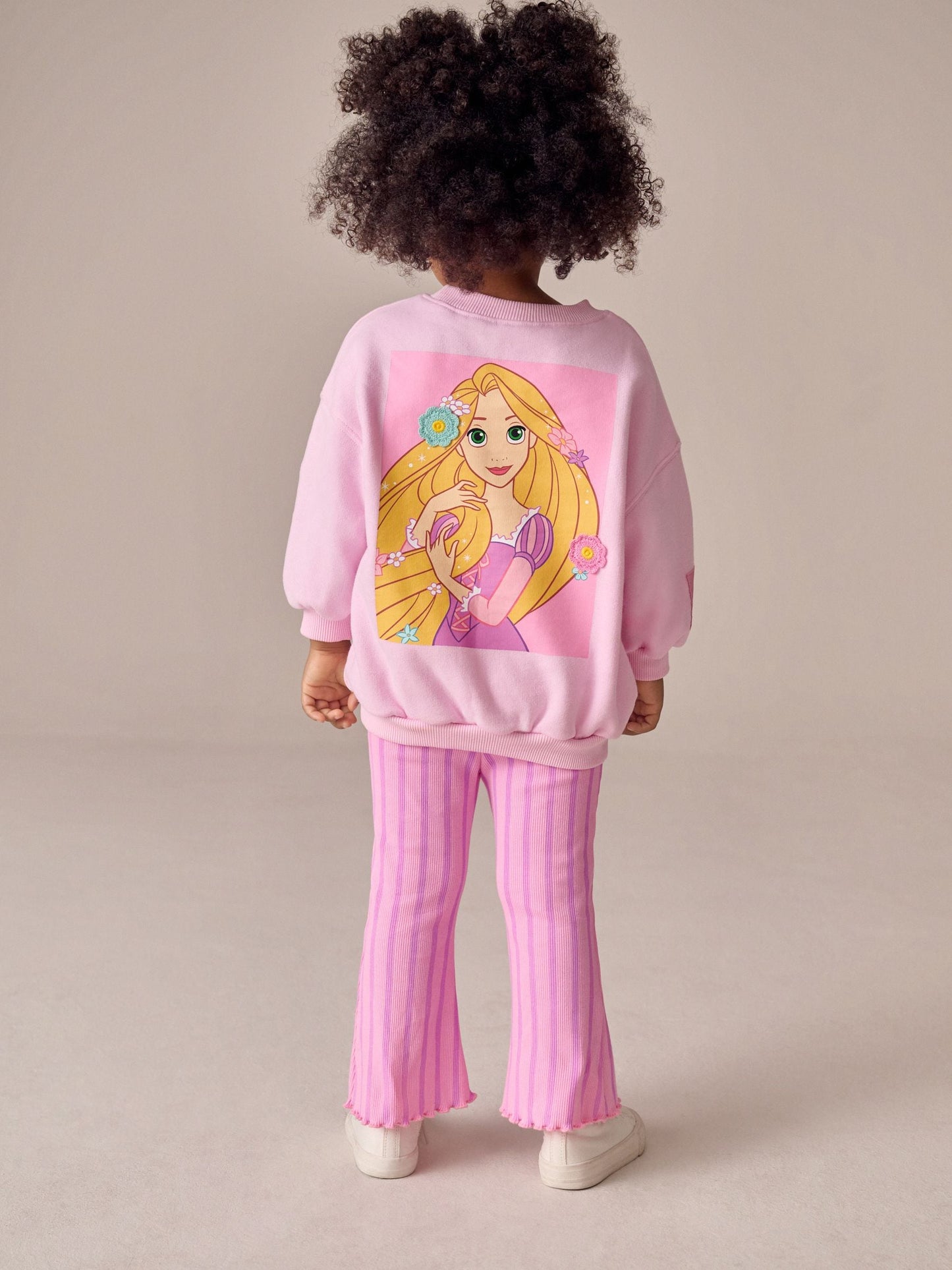 Pink Rapunzel Disney Princess Sweatshirt & Flare Leggings Set (3mths-7yrs) image 2